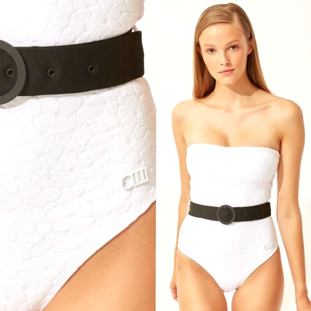 SOLID & STRIPED Madeline Belted One Piece Swimsuit